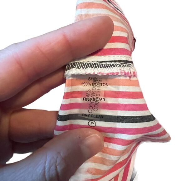 Calvin Klein striped button down dress. Size 6 - Picture 4 of 8